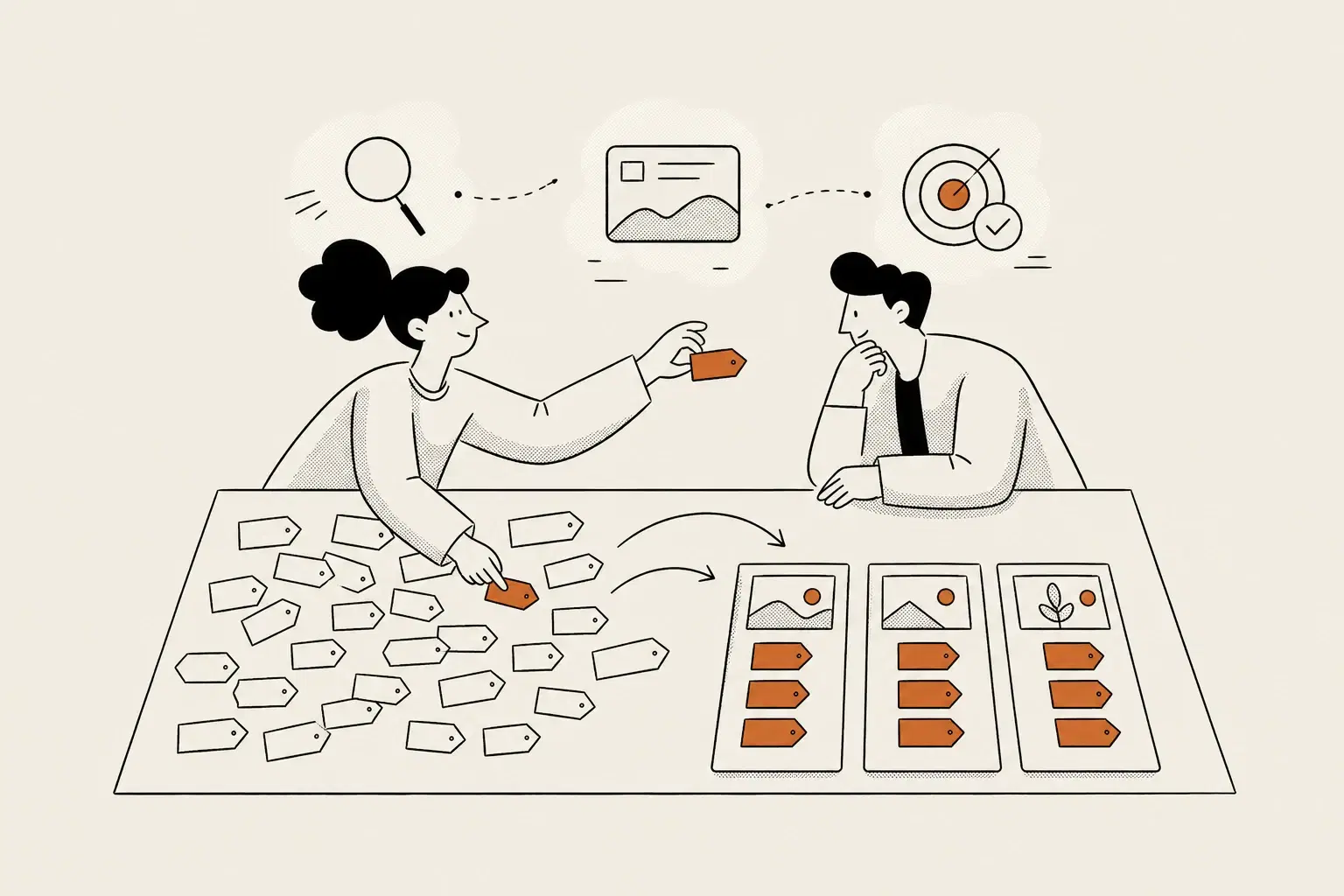 How to choose the first keywords to track, illustration